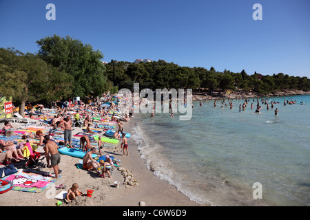 Adriatic beach Slanica on the Murter in Croatia Stock Photo