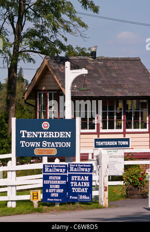 Kent And & East Sussex Steam Railway Train Station Tenterden Kent Stock Photo