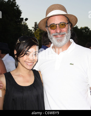 Aimee Garcia and Andy Garcia Launch of the Ann and George Lopez Foundation at the 3rd Annual George Lopez Celebrity Golf Stock Photo