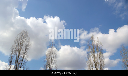 spring clouds Stock Photo