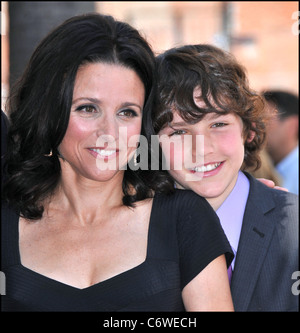 Julia Louis-Dreyfus and her son Charles Julia Louis-Dreyfus is honored with a star on the 'Hollywood Walk of Fame' held in