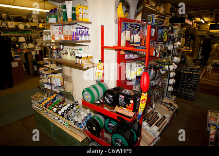 Ironmonger shop - store Musgrave’s of Windermere  a traditional Ironmonger that sells nearly everything for the household Stock Photo