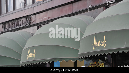 Harrods trademarks The famous Harrods department store in Knightsbridge London has been sold to Quatar Holdings for a rumoured Stock Photo