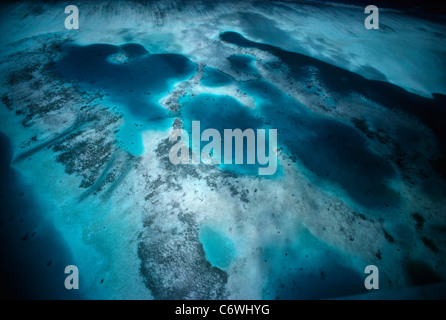 Fringing Coral Reef. Palau Islands, Micronesia, Pacific Ocean Stock Photo