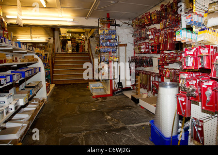 Ironmonger shop - store Musgrave’s of Windermere  a traditional Ironmonger that sells nearly everything for the household Stock Photo