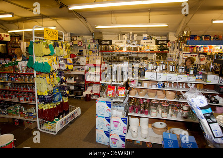 Ironmonger shop - store Musgrave’s of Windermere  a traditional Ironmonger that sells nearly everything for the household Stock Photo