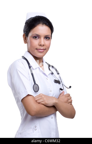 Portrait of a nurse Stock Photo