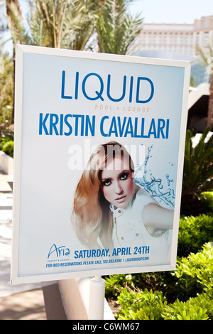 Kristin Cavallari hosts 'The Day' at Liquid Pool Lounge from the Aria Resort Casino in Las Vegas Las Vegas, USA - 24.04.10 Stock Photo