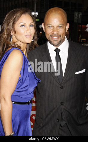 Vanessa Williams and her brother Chris Williams Opening night of the musical 'Promises, Promises' at the Broadway Stock Photo