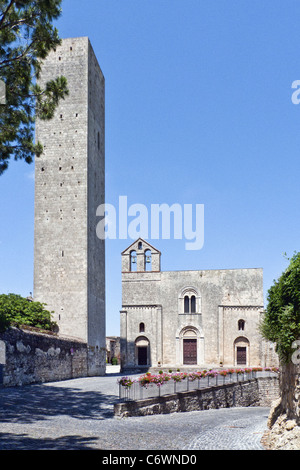 Church of Santa Maria di Castello, Tarquinia, Italy Stock Photo