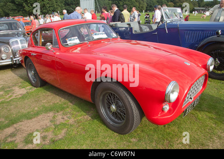 Classics on the Common Harpenden 2011 red AC Aceca 1957 British Classic car motor show wire wheels Stock Photo