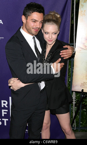 Dominic Cooper, Amanda Seyfried, 9th Annual Tribeca Film Festival - Premiere of 'Letters to Juliet' - Arrivals New York City, Stock Photo