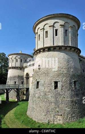 Ancient fortress Vauban / Fort Thüngen at Kirchberg, Luxembourg Stock Photo