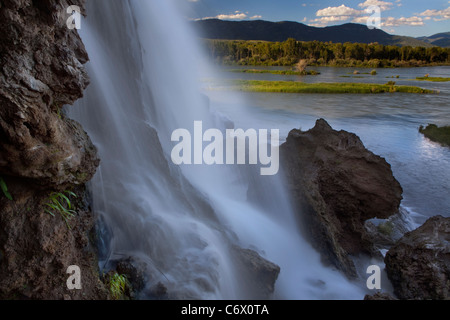 Fall Creek Falls, Swan Valley, Idaho Stock Photo