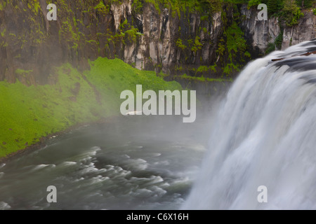 Upper Mesa Falls Idaho - Ashton, Targhee National Forest, Fremont County, USA Stock Photo