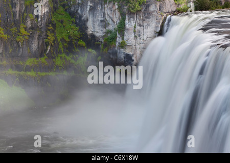 Upper Mesa Falls Idaho - Ashton, Targhee National Forest, Fremont County, USA Stock Photo