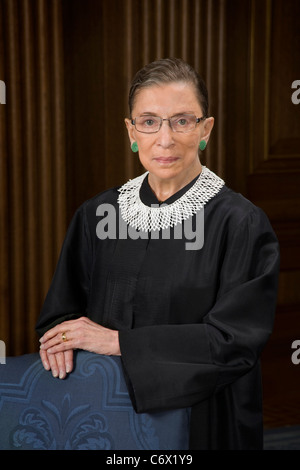 Official Portrait of United States Supreme Court Justice Ruth Joan Bader Ginsburg Stock Photo