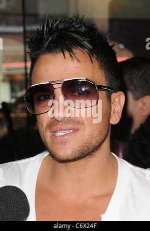 Peter Andre The premiere of 'Bob the Builder: The Legend of the Golden Hammer' at the Vue Leicester Square - Arrivals London, Stock Photo