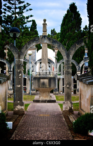 The Cemetery in Alaior Menorca. Stock Photo