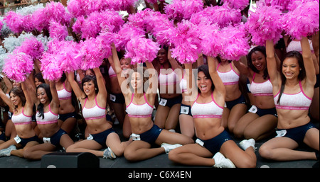 The 2010 Miami Dolphins Cheerleaders at the 2010 Miami Dolphins Final Cheerleader Auditions at Aventura Mall in Aventura, Stock Photo
