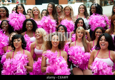Newly announced Miami Dolphins Cheerleaders at the 2010 Miami Dolphins Final Cheerleader Auditions at Aventura Mall in Stock Photo