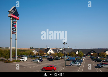 East Midlands Designer Outlet Shopping Centre, Pinxton, South Normanton, Mansfield, Debyshire, UK Stock Photo