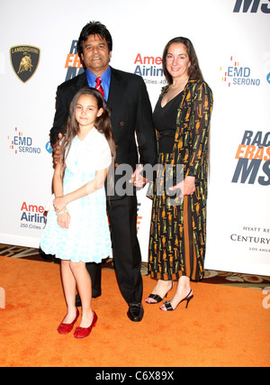 Erik Estrada and his family The 17th Annual Race To Erase MS held at The Hyatt Regency Century Plaza Century City Los Angeles, Stock Photo