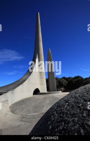 The Taal monument, on Paarl rock, is one of the most famous Afrikaans Monuments and dedicated to the Afrikaans language. Stock Photo