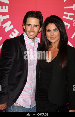 Brandon Beemer & Nadia Bjorlin arriving at the Ken Corday 'Days of Our Lives' Book Launch Party held at the Paley Center for Stock Photo