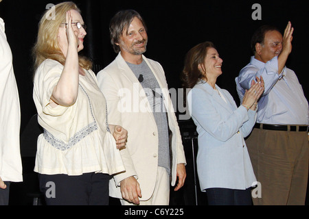 Meryl Streep, Viggo Mortensen, Debra Winger and Paul Sorvino at the photo call for 'Speak Truth To Power: Voices Beyond The Stock Photo