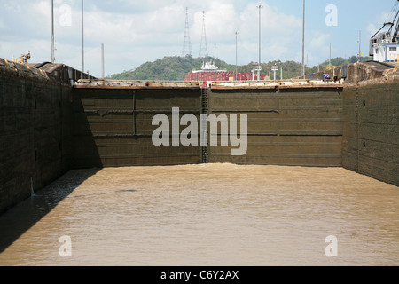 Panama Canal daily operations. Stock Photo