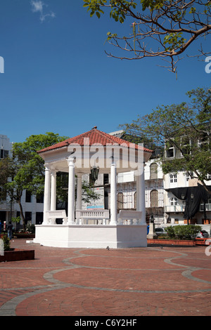 Plaza Catedral, Panama City, Casco Antiguo. Stock Photo