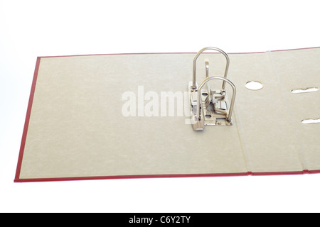 open file folder on white background Stock Photo - Alamy