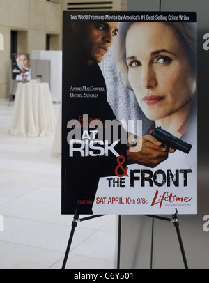 Atmosphere at the World Premiere Screening of the Lifetime Original Movie - Patricia Cornwell's 'The Front' New York City, USA Stock Photo