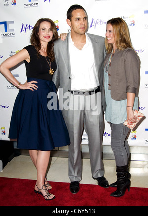 Andie MacDowell with Ashley Williams and Daniel Sunjata at the World Premiere Screening of the Lifetime Original Movie - Stock Photo