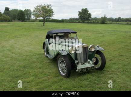 Vintage MG TA from 1938, restored to pristine condition by the present owner over the last 4 years Stock Photo