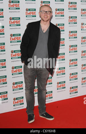 Simon Pegg Jameson Empire Film Awards held at the Grosvenor House Hotel - Arrivals. London, England - 28.03.10 Stock Photo