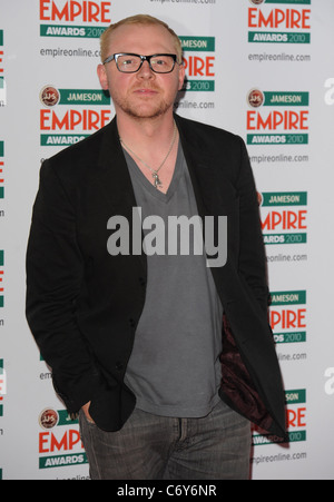 Simon Pegg Jameson Empire Film Awards held at the Grosvenor House Hotel - Arrivals. London, England - 28.03.10 Stock Photo