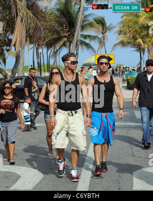 Paul Del Vecchio aka 'DJ Pauly D', Michael Sorrentino aka The Situation, Nicole Polizzi, aka Snooki and Sammi Giancola, aka Stock Photo