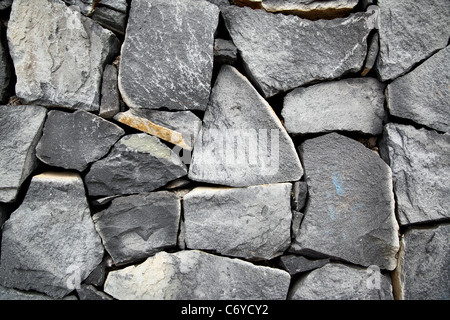 Old stone wall, may be used as background Stock Photo