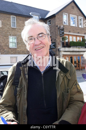 Larry Lamb outside the ITV studios London, England - 01.04.10 Stock Photo