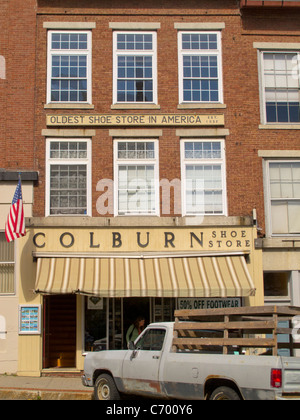 Colburn shoe store in Belfast Maine Stock Photo