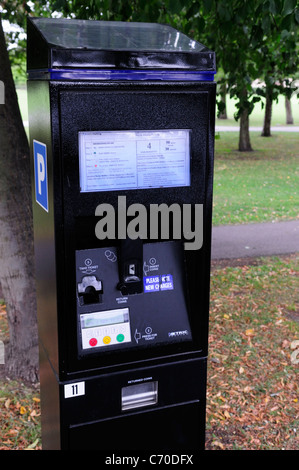 A Parking Meter, Cambridge, England, UK Stock Photo