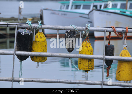 Scallop fishing boats docked at Digby, Nova Scotia, Canada. Stock Photo