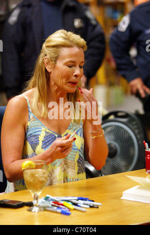 Chelsea Handler arrived late at Borders Books to sign her book Chelsea, Chelsea, Bang, Bang hours before her show in Washinton Stock Photo