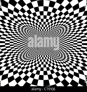 3D trance. Optical illusion background Stock Photo