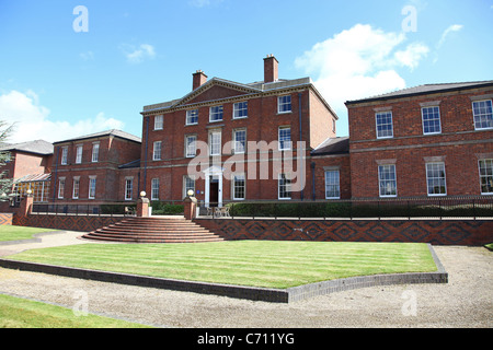 Front of Etruria Hall in Etruria, Stoke-on-Trent, Staffordshire, England, UK, was the home of the potter Josiah Wedgwood. Stock Photo