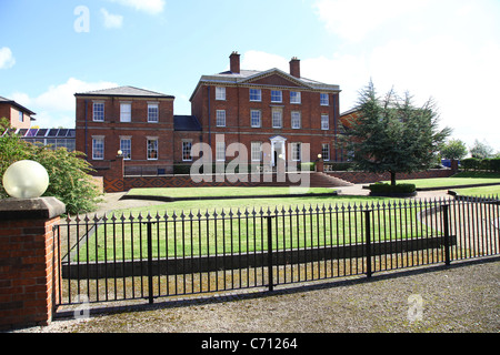 Front of Etruria Hall in Etruria, Stoke-on-Trent, Staffordshire, England, UK, was the home of the potter Josiah Wedgwood. Stock Photo