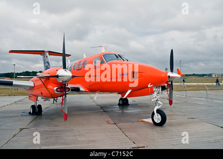 Photo Flight Calibration Services Beech 350 Super King Air D-CFME at the Farnborough International Airshow Stock Photo