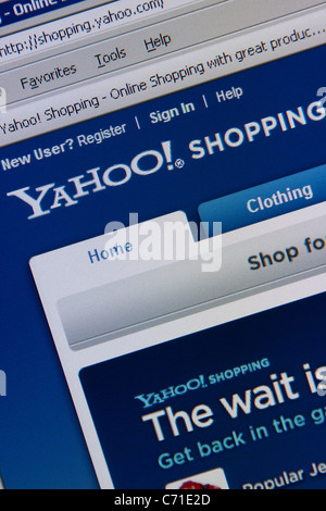 Yahoo Shopping website Stock Photo - Alamy
